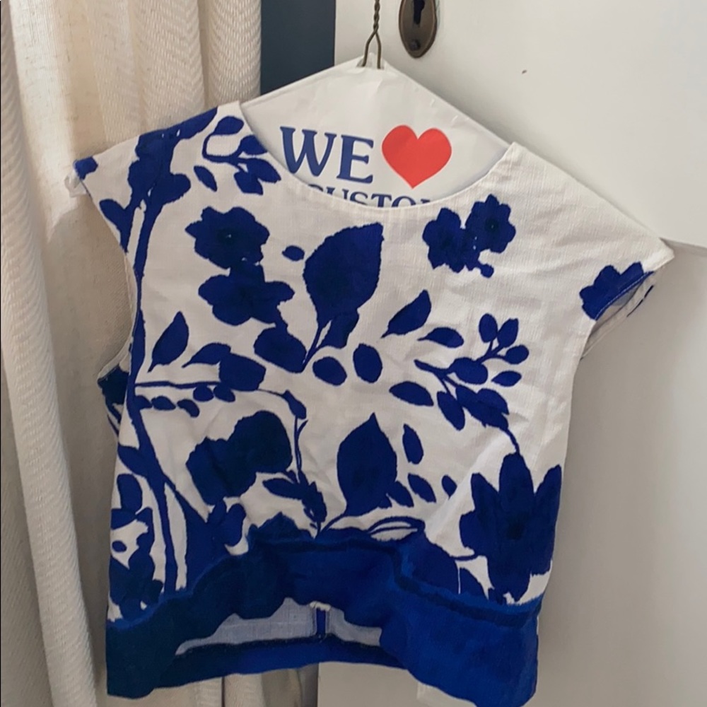 Zara cropped floral top